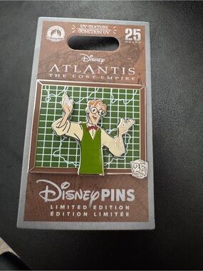 Disney Pin Atlantis 25th Anniversary Milo 2026 LE4000